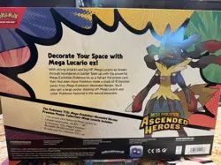 Pokemon Ascended Heroes Mega Lucario & Mega Gardevor Premium Poster Col. SEALED - Image 5