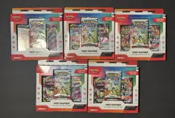Lot Of 5 Pokemon First Partner Illustration Collection Series 2 Sealed - Image 1
