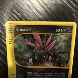 Sneasel 110/147 Reverse Holo Aquapolis 2002 Pokemon Card HP - Image 3