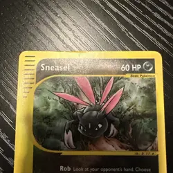 Sneasel 110/147 Reverse Holo Aquapolis 2002 Pokemon Card HP - Image 4