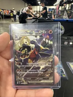 SPANISH Pokemon Destined Rivals Cynthia's Garchomp EX SIR/SAR 232/182 - Image 1