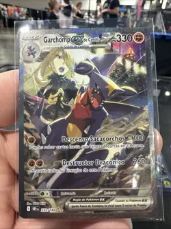 SPANISH Pokemon Destined Rivals Cynthia's Garchomp EX SIR/SAR 232/182 - Image 2