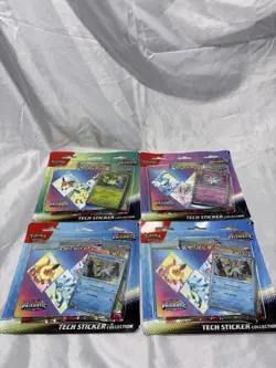 Pokemon TCG Prismatic Evolutions Tech Sticker Collection Lot Of 4 - Image 1