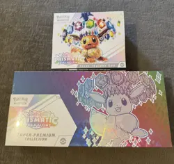 Pokemon TCG Prismatic Elite Trainer box & Super Premium Collection Bundle - Image 1