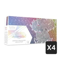 Pokemon TCG Prismatic Evolutions SPC Super Premium Collection Sealed Case Of 4 - Image 1