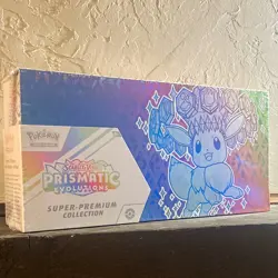 Pokemon TCG Scarlet & Violet Prismatic Evolutions Super-Premium Box Eevee Promo - Image 1