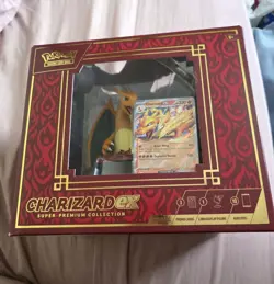 Pokemon TCG Charizard ex Super-Premium Collection Box Promo English 3 Cards - Image 1