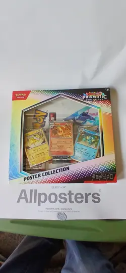 Pokemon TCG Scarlet and Violet Prismatic Evolutions Poster Collection New - Image 1