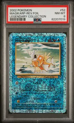 PSA 8 Magikarp 52/110 Legendary Collection Reverse Holo Pokemon 2002 Rare - Image 1