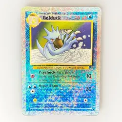 2002 Pokemon Legendary Collection Golduck 43/110 Reverse Holo Firework MP - Image 1