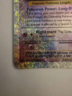 Pokemon TCG Drowzee 73/110 Legendary Collection Reverse Holo 2002 Vintage - Image 5