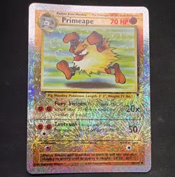 Pokemon TCG Primeape 59/110 Legendary Collection Reverse Holo English 2002 - Image 1