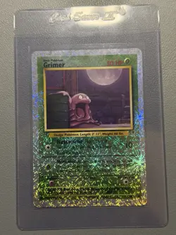 2002 Pokemon Legendary Collection Grimer #78/110 Reverse Holo Fireworks Vintage - Image 1