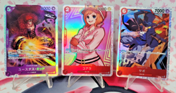 One Piece Japanese Awakening of the New Era OP05 3 Card SR Lot NM - Image 1
