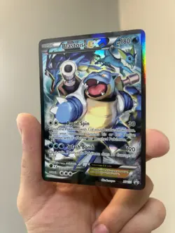 Pokemon TCG Blastoise EX XY122 Full Art Holo Black Star Promo Card - Image 3