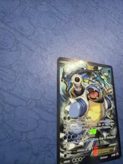 Pokemon TCG Blastoise EX XY122 Black Star Promo Full Art Holo - NM / Damaged - Image 5