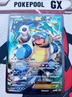 Pokemon TCG Blastoise EX XY122 Black Star Promo Generations Holo Full Art - Image 1
