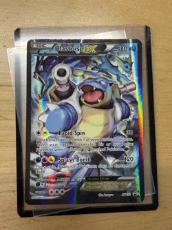 Pokemon TCG Blastoise EX XY122 Full Art Holo Black Star Promo MP - Image 1