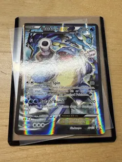 Pokemon TCG Blastoise EX XY122 Full Art Holo Black Star Promo MP - Image 2
