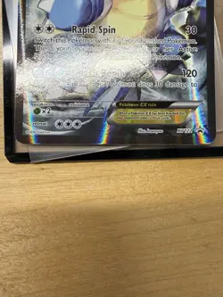 Pokemon TCG Blastoise EX XY122 Full Art Holo Black Star Promo MP - Image 3