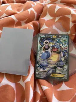 Pokemon TCG Blastoise EX XY122 Black Star Promo Full Art Holo Card - Image 1