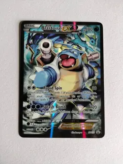 Pokemon TCG - Full Art Holo Blastoise EX XY122 - Black Star Promo - Generations - Image 1