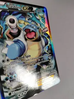 Pokemon TCG - Full Art Holo Blastoise EX XY122 - Black Star Promo - Generations - Image 4