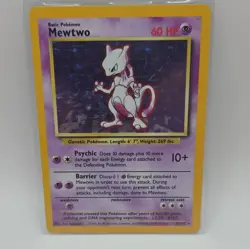 Wizards of the Coast Pokemon TCG Mewtwo 10/102 Base Set Holo Rare Unlimited ENG - Image 1