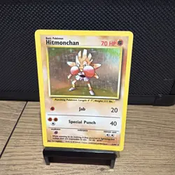 Pokemon TCG Wizards of the Coast Hitmonchan 7/102 Base Set Holo Rare Unlimited - Image 1