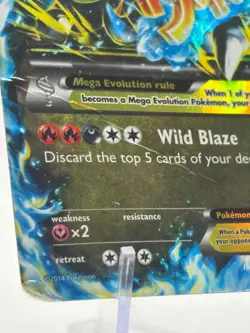 Pokemon TCG Mega M Charizard EX Flashfire Holo 69/106 HP/DMG - Image 2