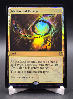 Multiversal Passage Magic The Gathering Marvel's Spider-Man Rare Foil Land #180 - Image 1