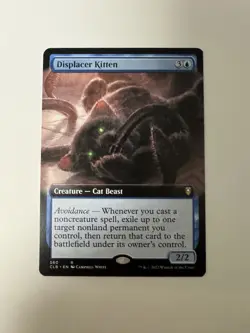 MTG Displacer Kitten (Extended Art) 560 CLB Baldur's Gate pack Fresh - Image 1