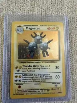 Wizards of the Coast Magneton 9/102 Base Set Holo Rare Unlimited 60HP EN 1999 - Image 1