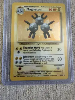 Wizards of the Coast Magneton 9/102 Base Set Holo Rare Unlimited 60HP EN 1999 - Image 3