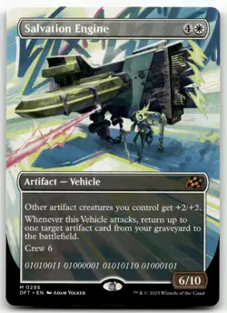 Salvation Engine (Borderless) #295 MTG Aetherdrift NM X1 - Image 1