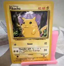 Wizards of the Coast Pokemon TCG Pikachu 58/102 Base Set 1st Ed Regular 40HP - Image 1