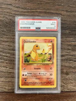 Wizards of the Coast 1999 Pokemon TCG Base Set Charmander 46/102 PSA 9 - Image 1