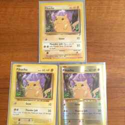 Wizards of the Coast Pokemon TCG Base Set Pikachu 58/102 Unlimited Lot 3 - Image 1