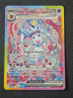 Sylveon EX Prismatic Evolutions Holo Card 156/131 NM Condition Pokemon TCG - Image 1