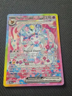 Sylveon EX Prismatic Evolutions Holo Card 156/131 NM Condition Pokemon TCG - Image 3