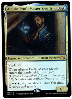 Alquist Proft, Master Sleuth 0185 Mythic Foil Murders at Karlov Manor MTG NM - Image 1