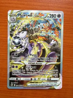 Pokemon Mewtwo VSTAR Gg44/Gg70 Swsh: Crown Zenith: Galarian Gallery Holo - Image 1