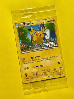 Build a Bear Pokemon Card Pikachu Promo Trading Card TCG SEALED NEW - Image 1