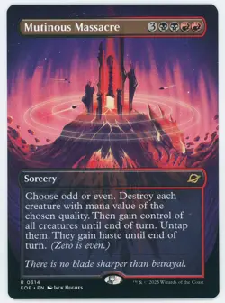 Mutinous Massacre Borderless Foil 0314 EOE NM/MT [Edge of Eternities:MTG] - Image 1