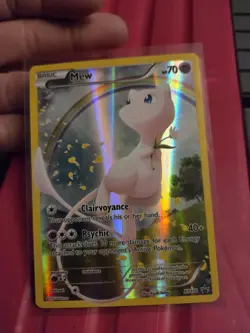 Mew XY110 XY Holo Black Star Promo Pokemon Card Rainbow 2016 Rare Full Art Card - Image 2
