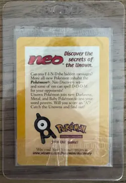 FACTORY SEALED Entei 34/53 WOTC Black Star Movie Promo Reverse Holo Pokemon Card - Image 1