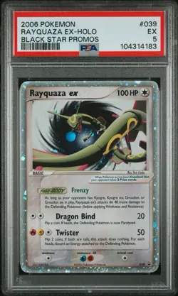 Pokemon Rayquaza EX 039 Black Star Promo Holo Rare Card Nintendo PSA 5 - Image 1