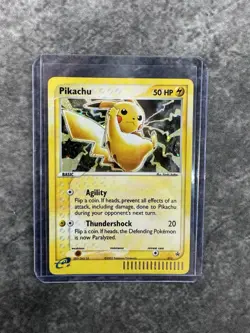 Pikachu Holo Black Star Promo Card 012 EX Series Collector's Tin Pokemon EX-LP - Image 1