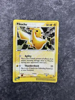 Pikachu Holo Black Star Promo Card 012 EX Series Collector's Tin Pokemon EX-LP - Image 2