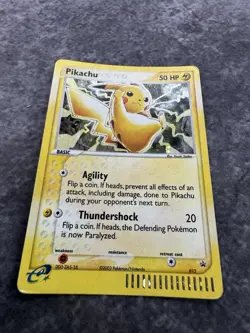 Pikachu Holo Black Star Promo Card 012 EX Series Collector's Tin Pokemon EX-LP - Image 3